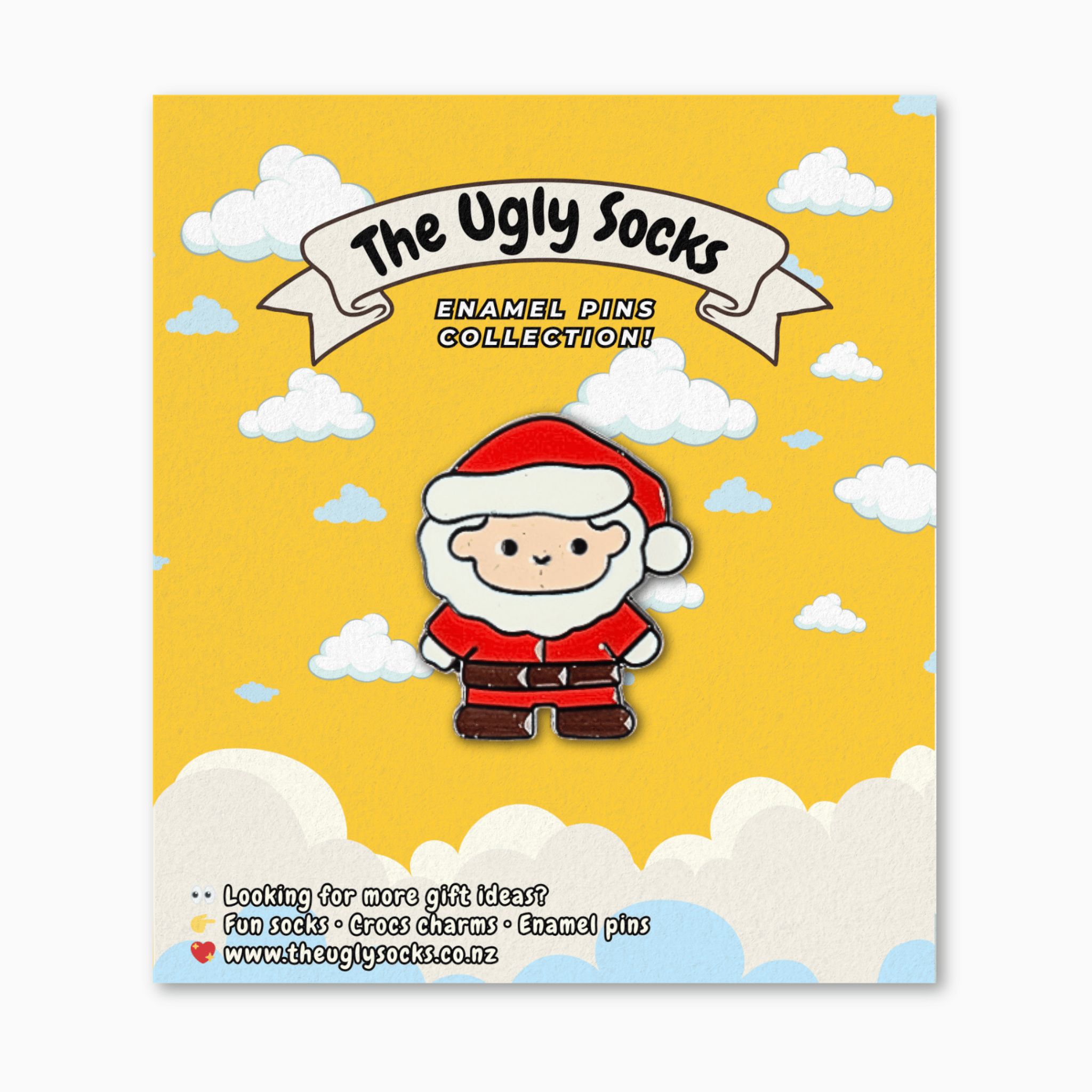 Santa Enamel Pin