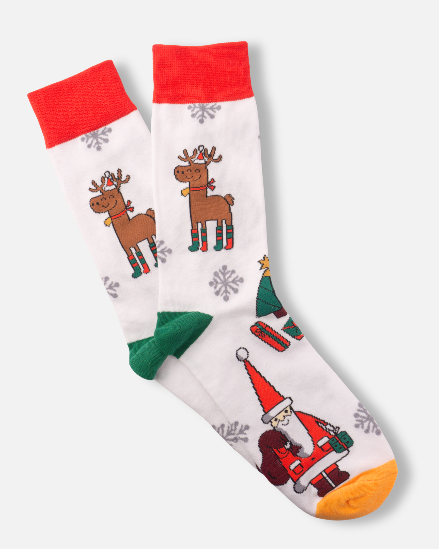 Smiley Reindeer Socks