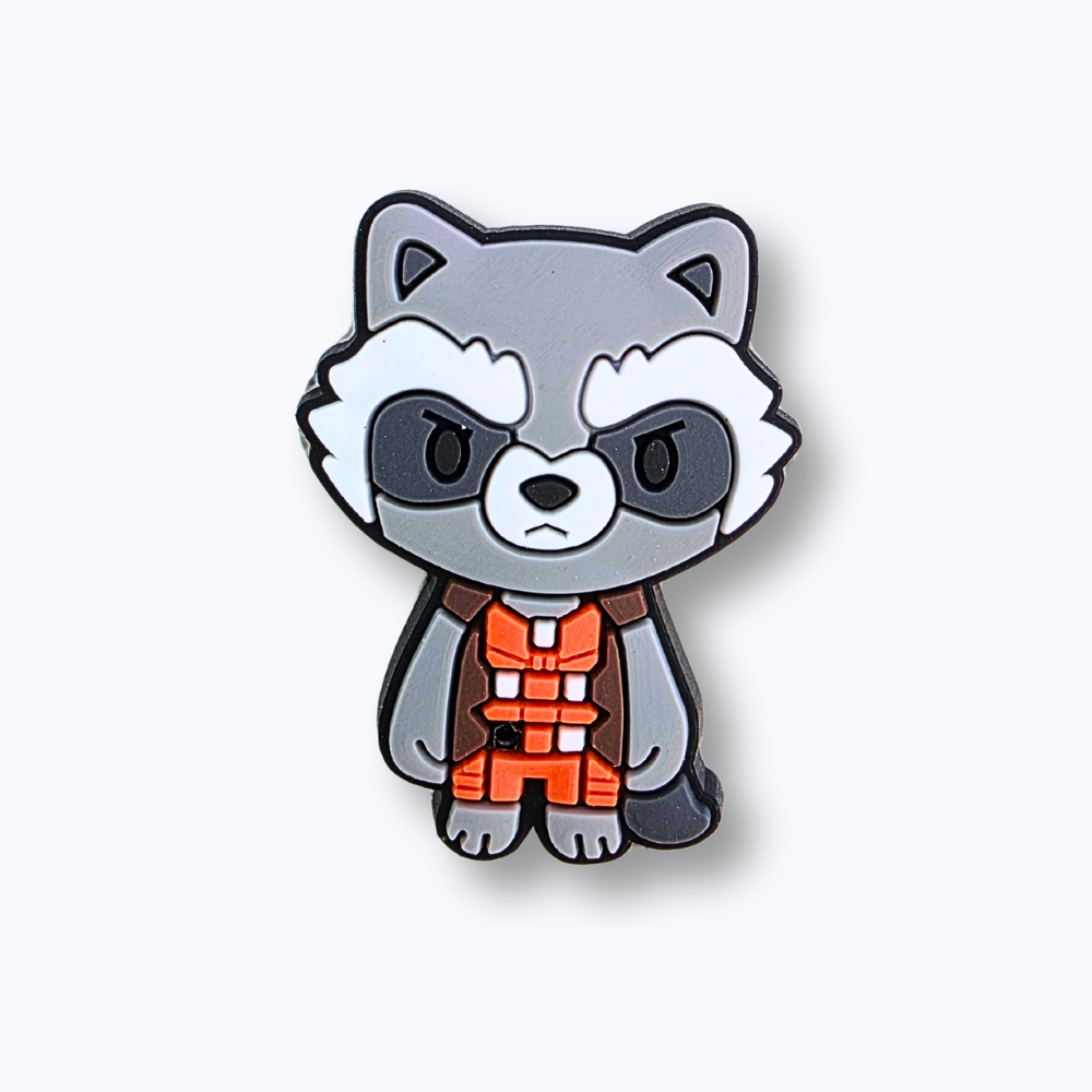 Space Raccoon Hero Charm