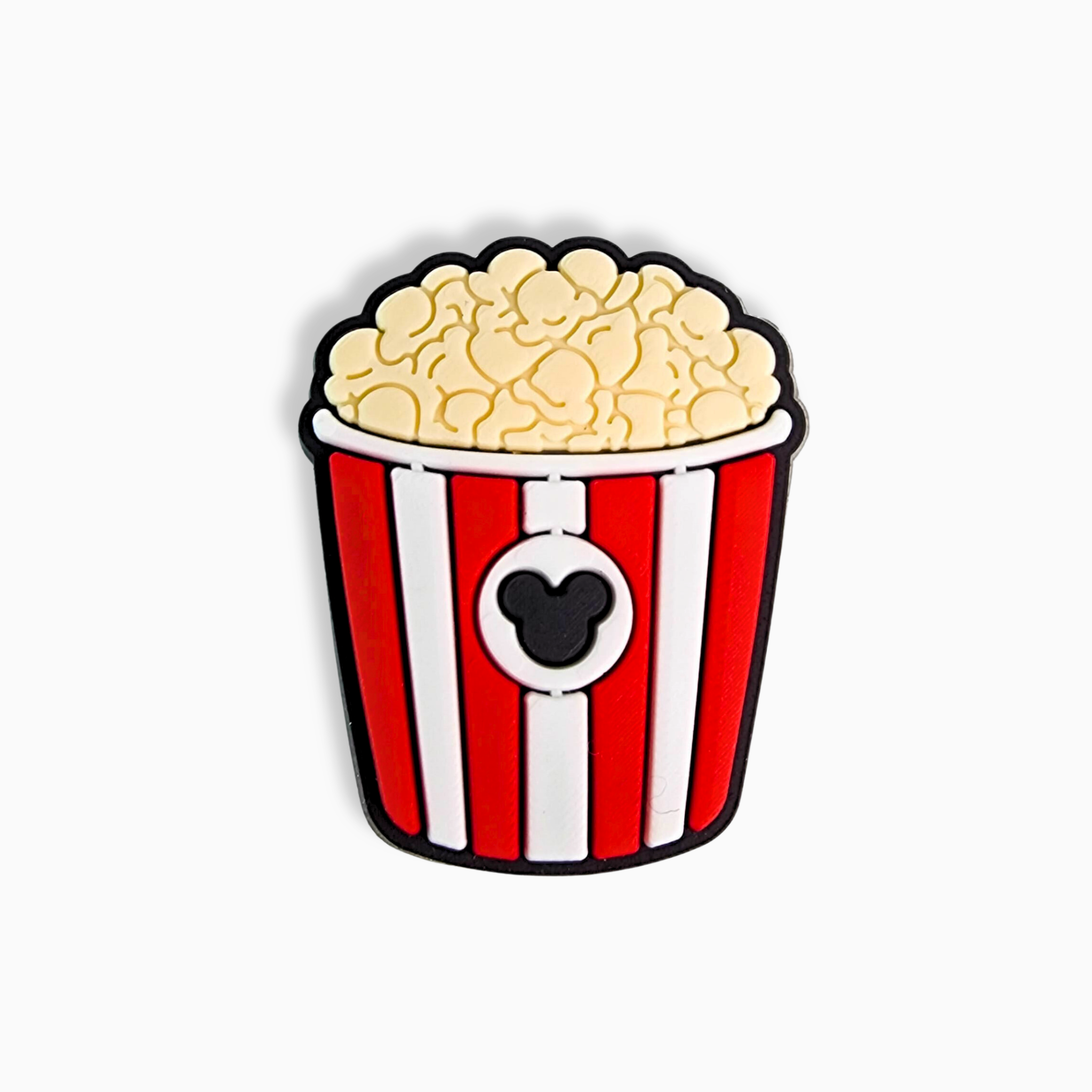 Striped Popcorn Bucket Charm