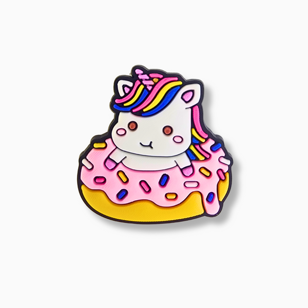 Cute Unicorn Donut Charm