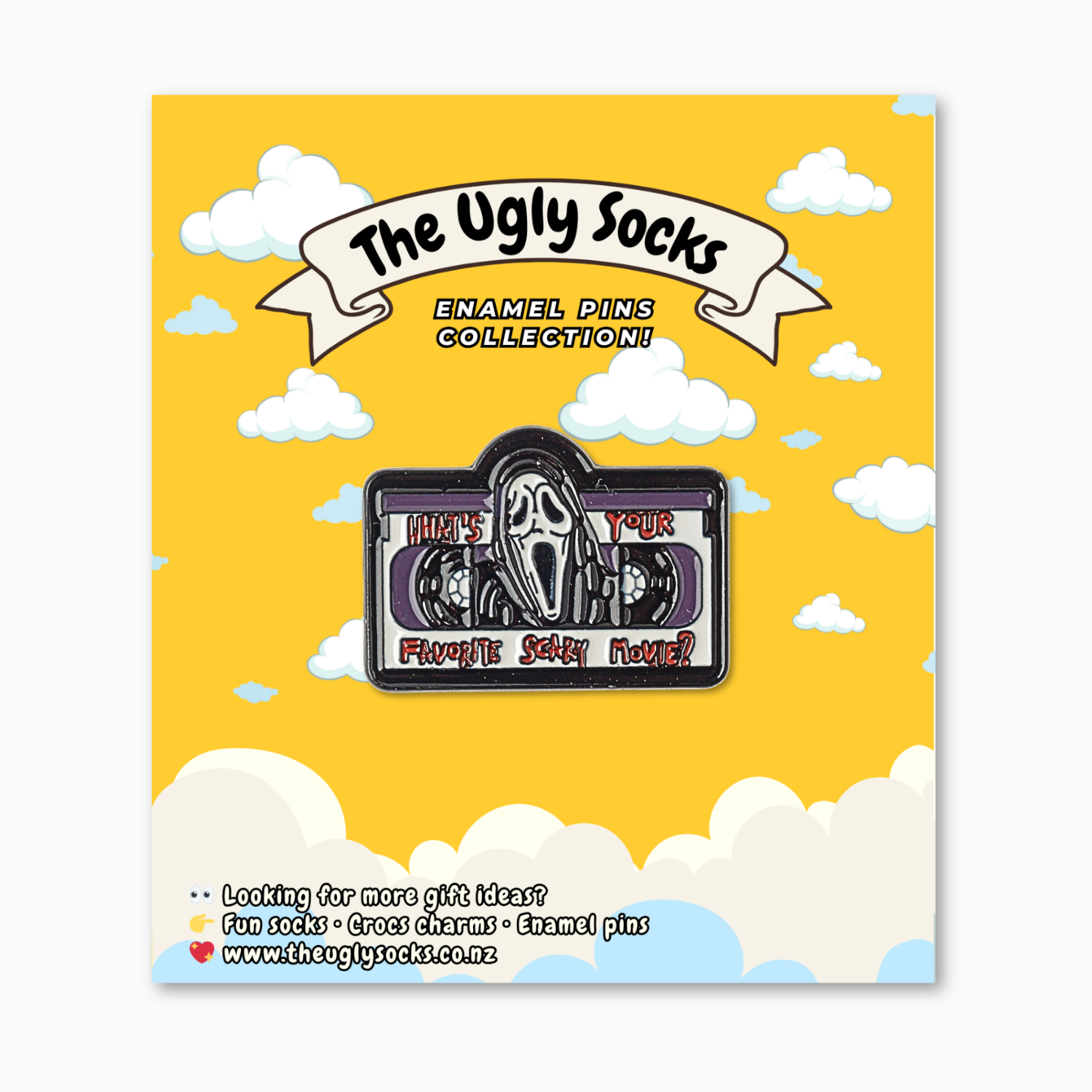 VHS Cassette Enamel Pin