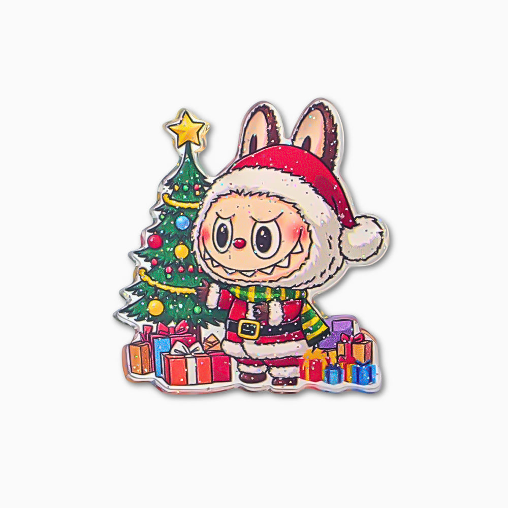 White Christmas Labubu Acrylic Charm