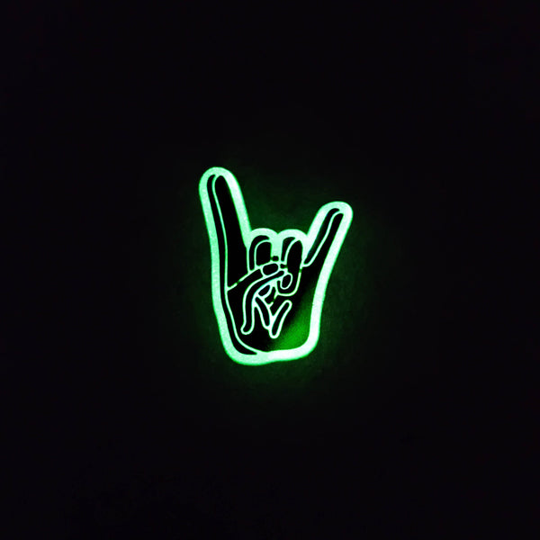 Hand Sign Glowing Charm