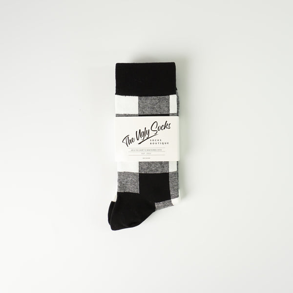 Squared Black & White Socks