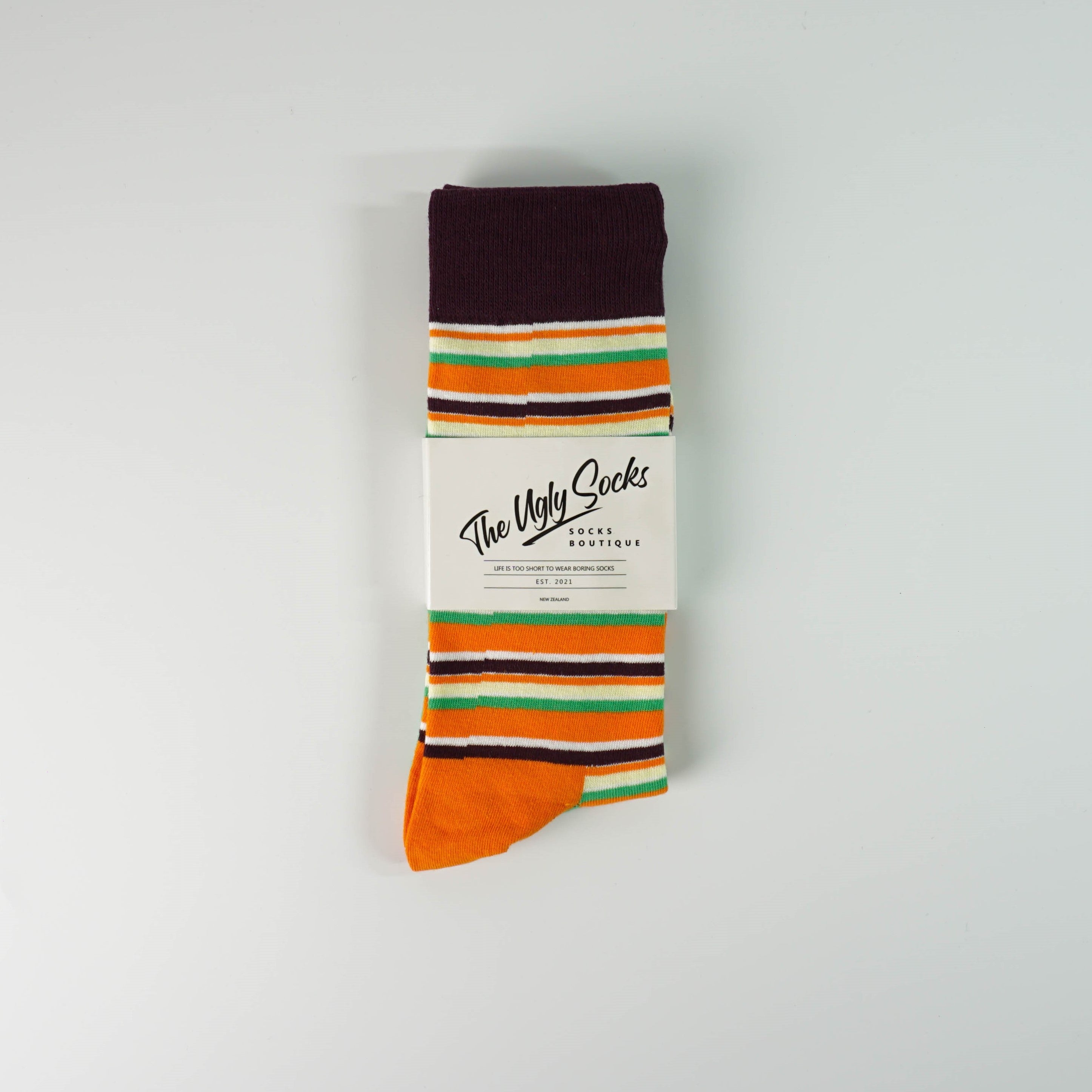 Orange Stripe Socks