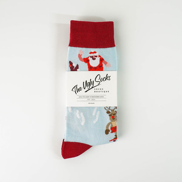 Summer Santa Socks