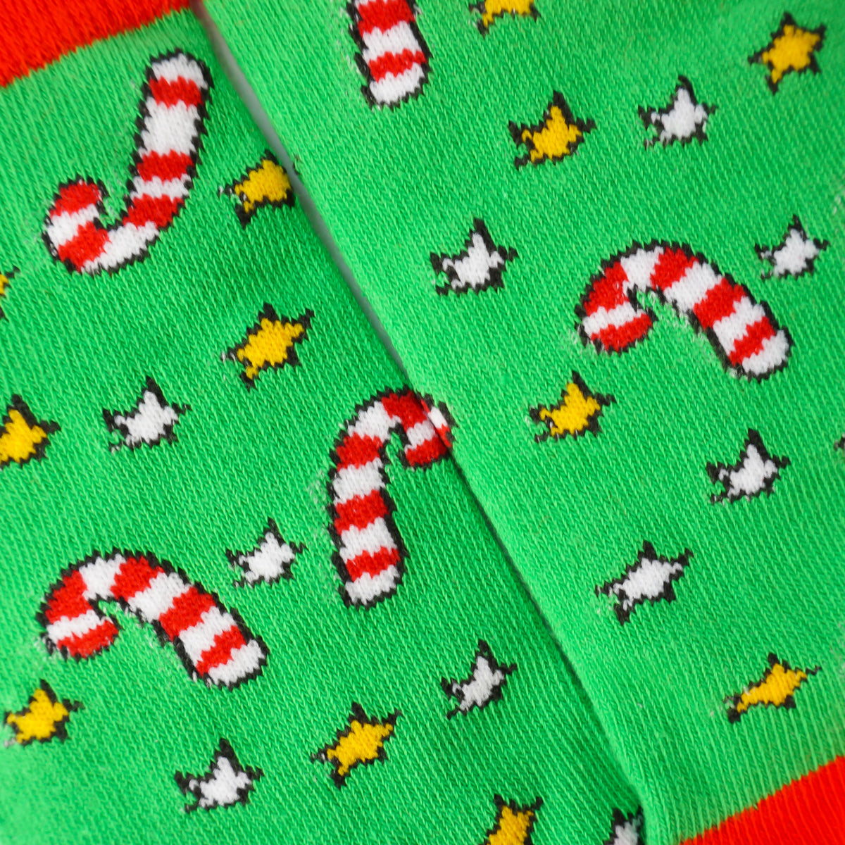Cute Candy Cane Socks