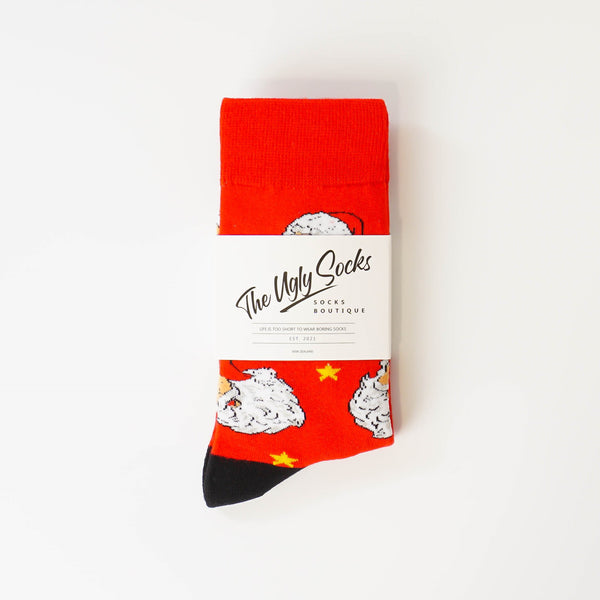 Santa Smiley Socks