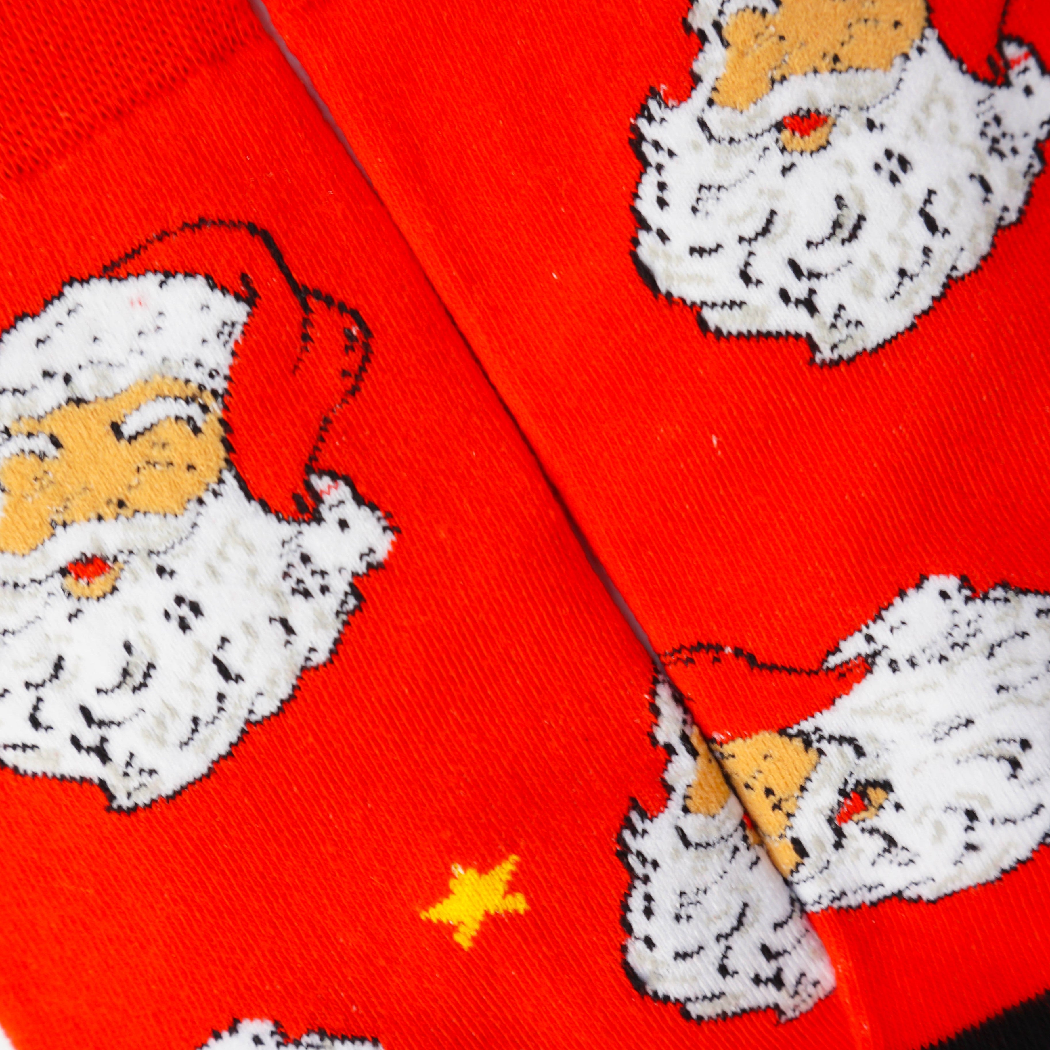 Santa Smiley Socks