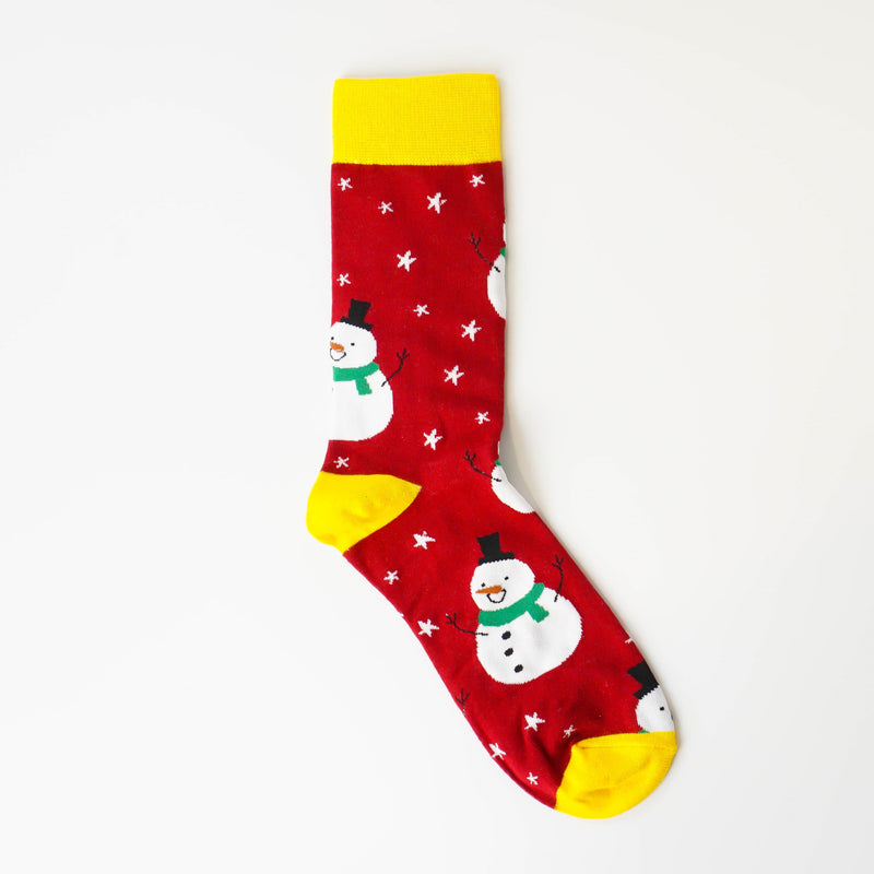 Red Snowman Socks