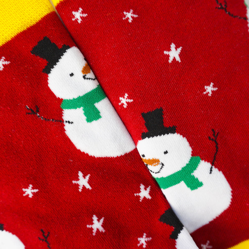 Red Snowman Socks