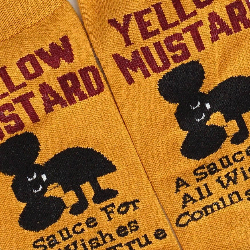 Yellow Mustard Ankle Socks