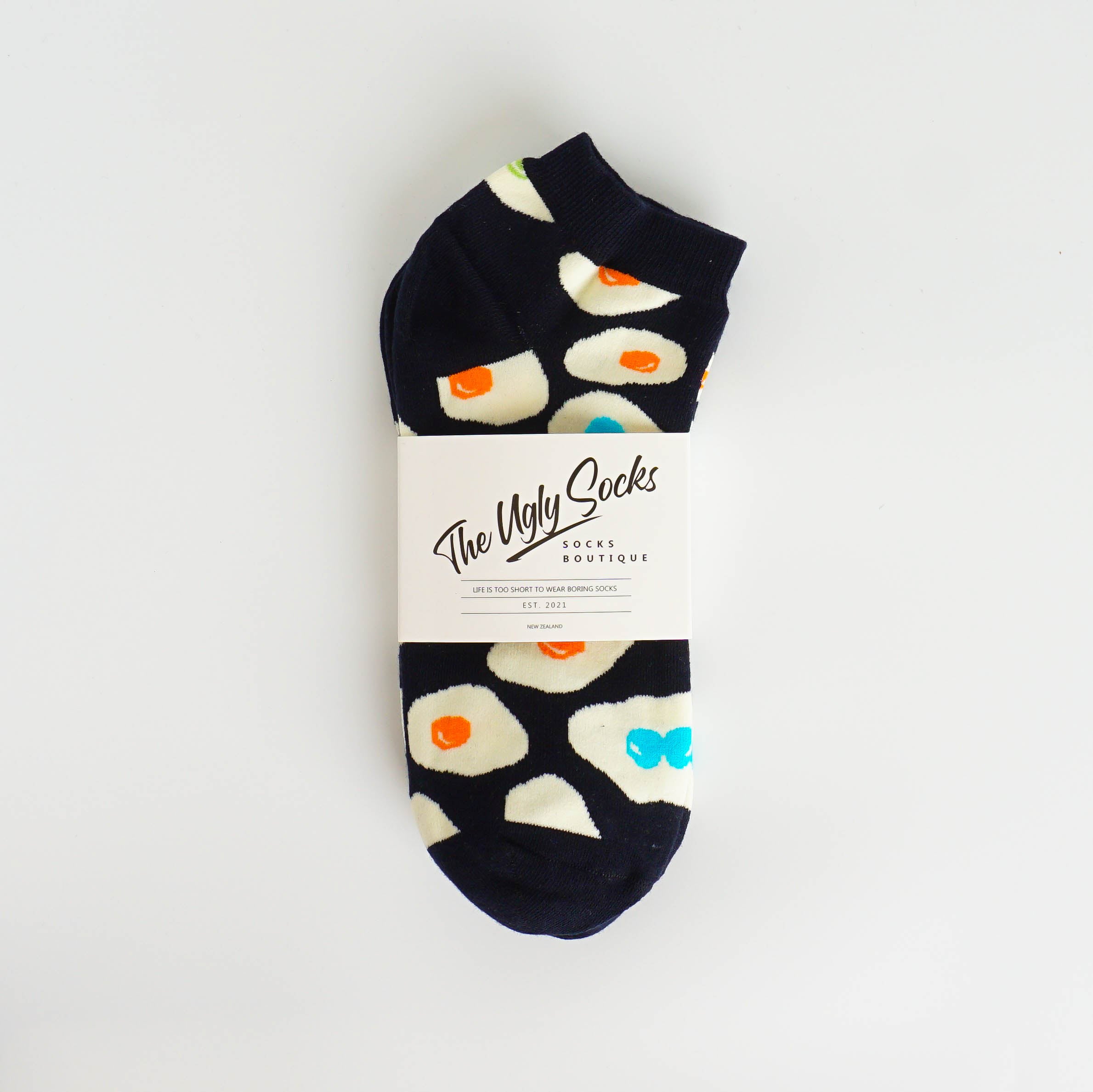 Fries Eggs Ankle Socks