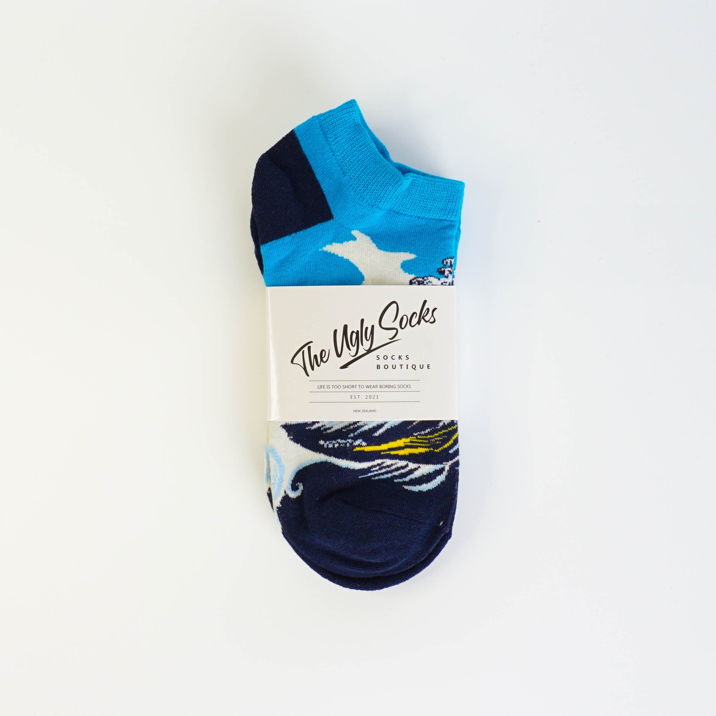 The great wave off Kanagawa ankle socks