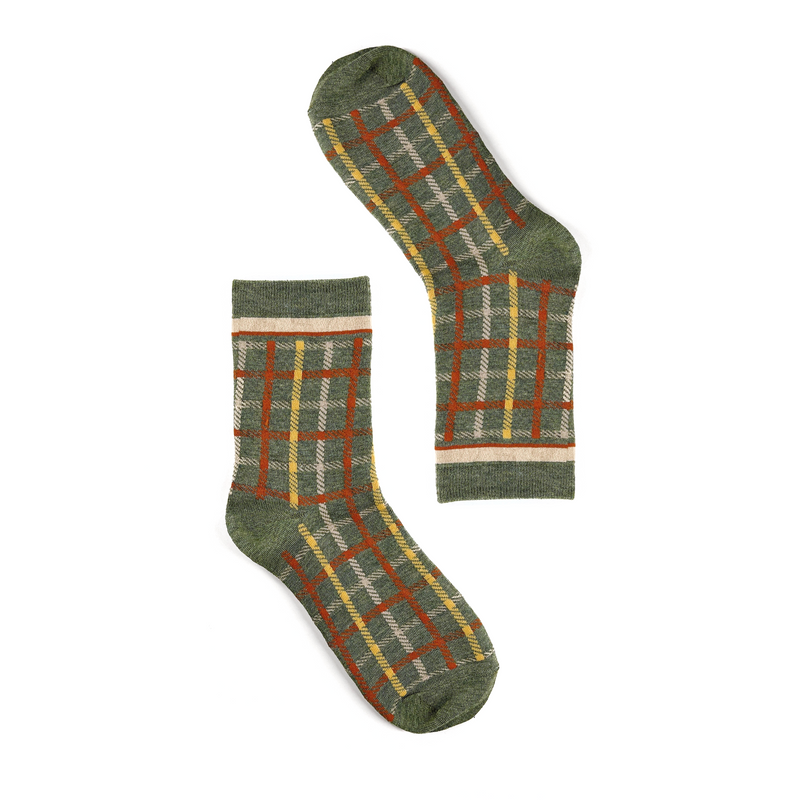 Tartan Pattern Socks
