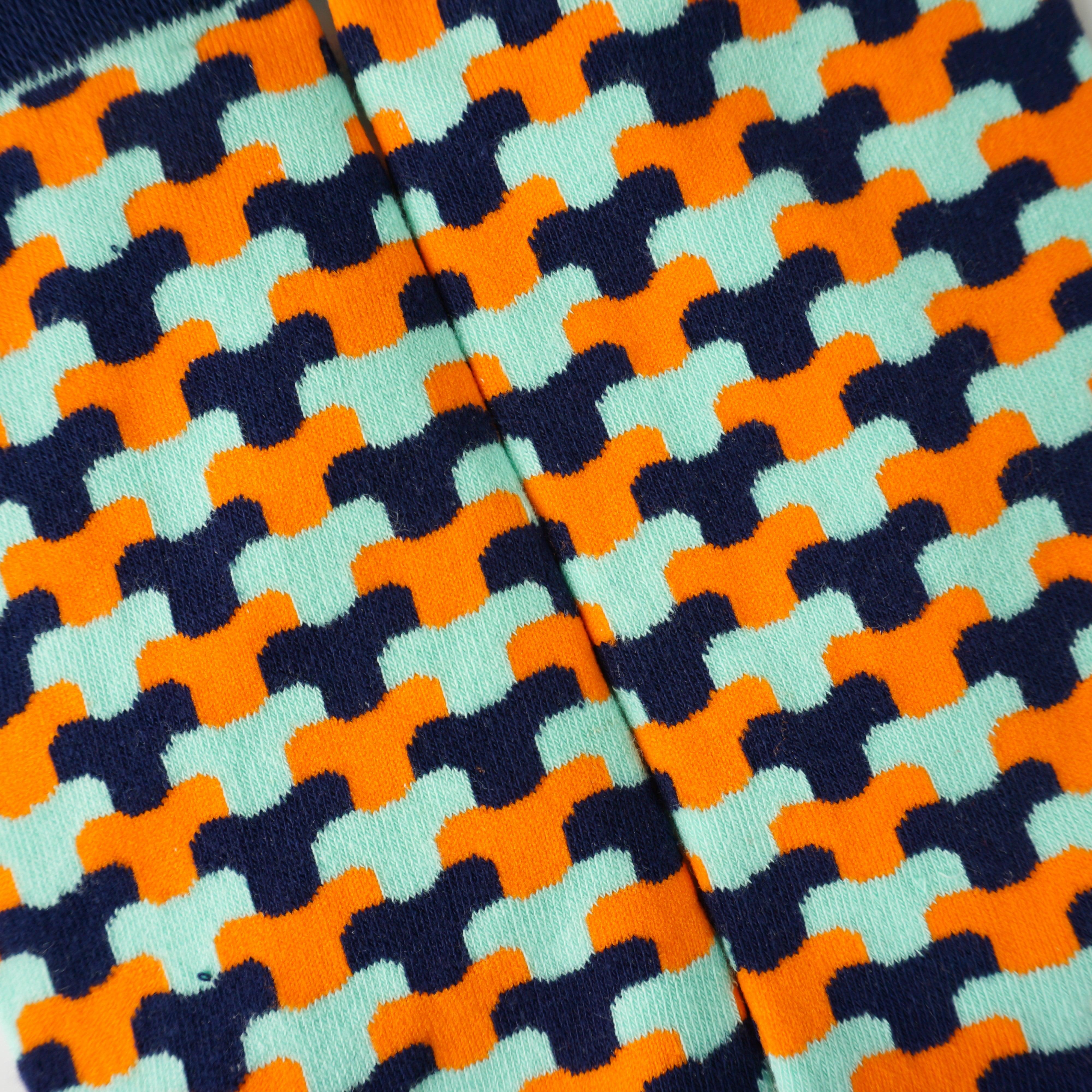 Net Pattern Socks