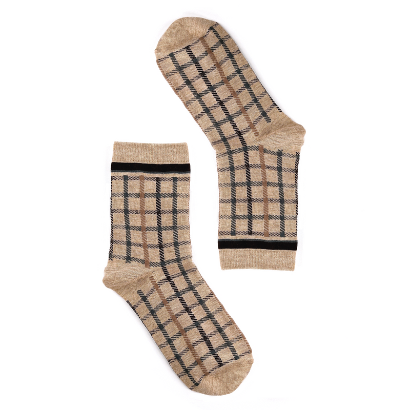 Tartan Pattern Socks