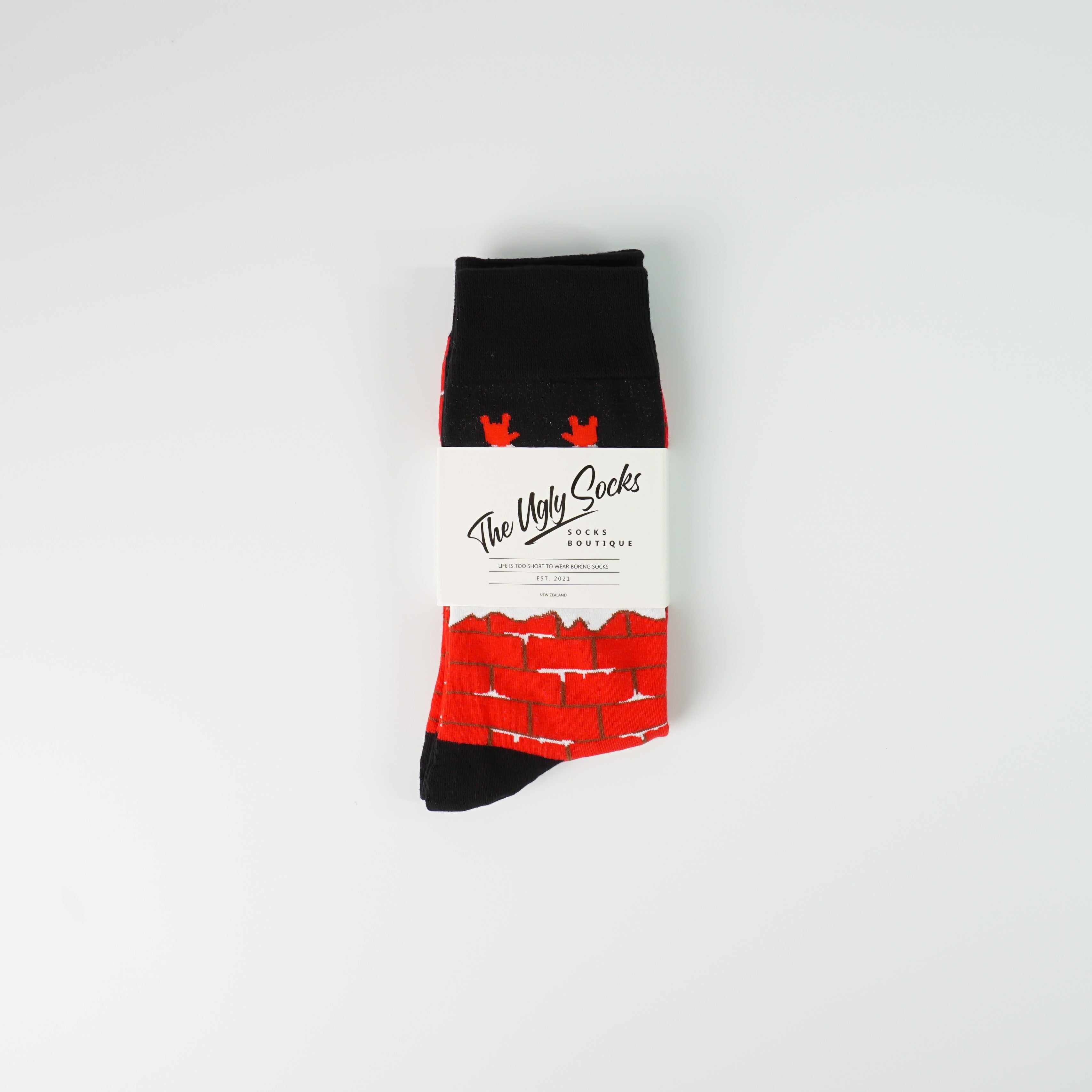 The Coolest Santa Print Socks