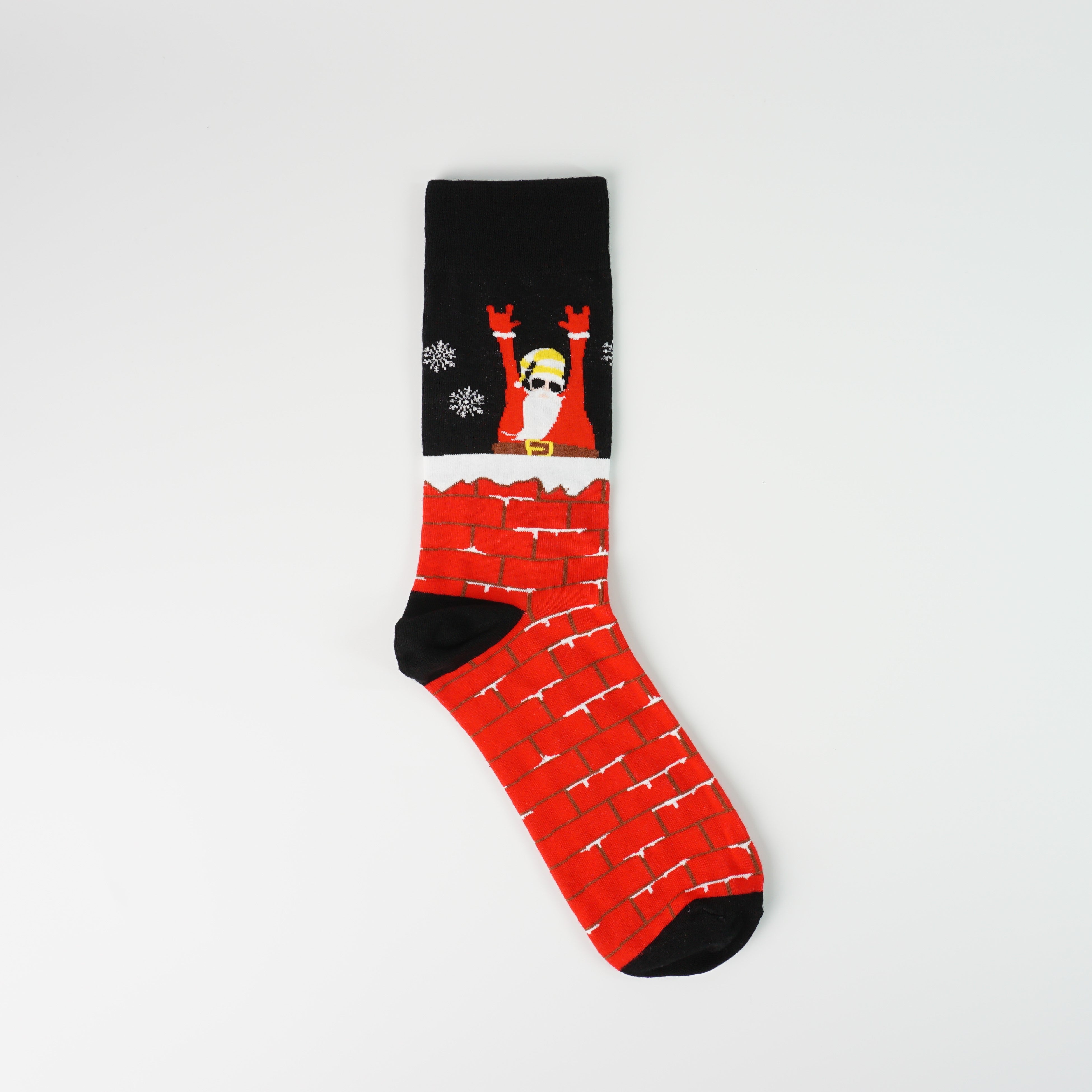 The Coolest Santa Print Socks