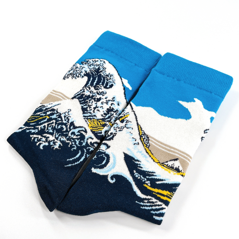 The Great Wave off Kanagawa socks