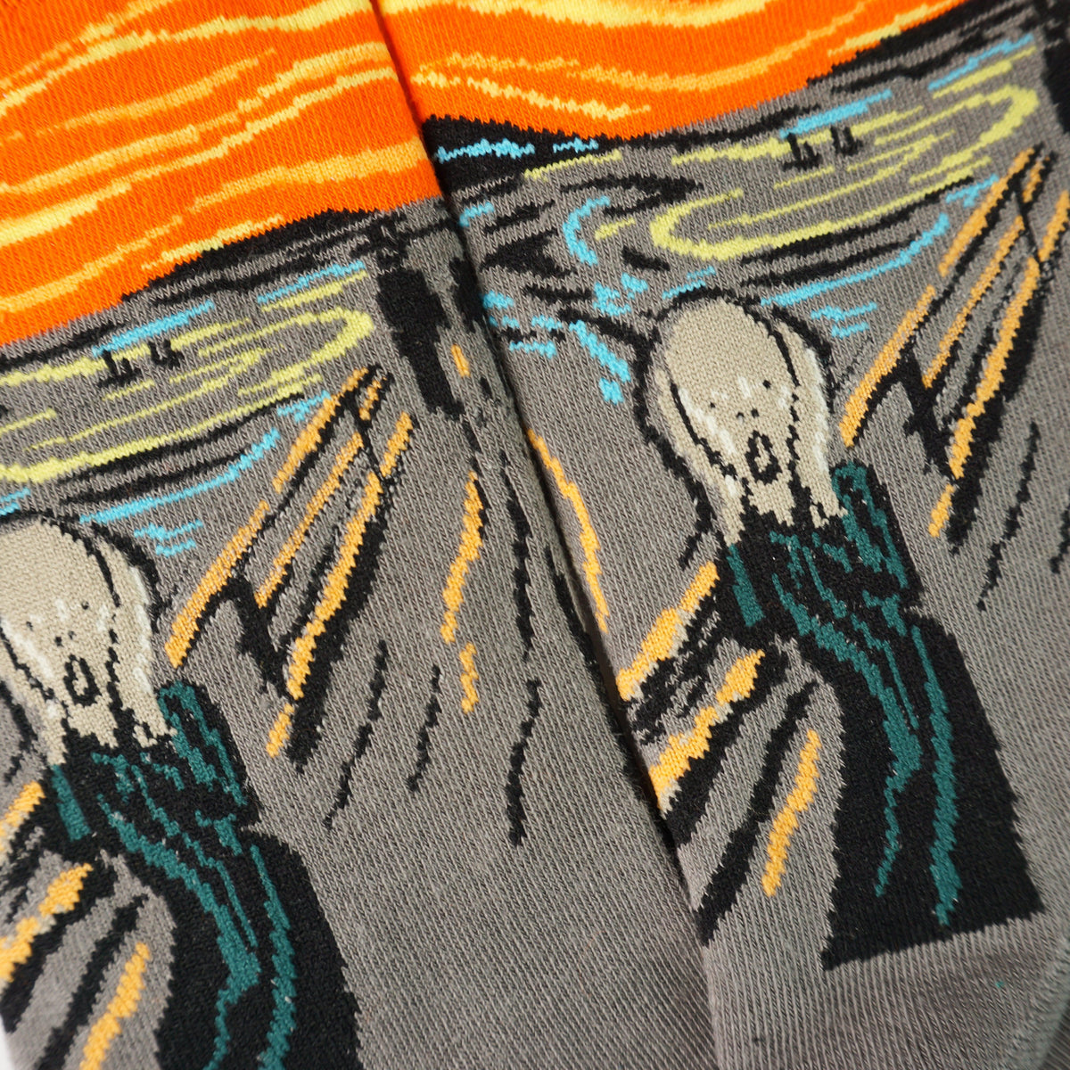 The Scream Painting  Socks