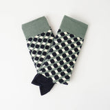 Black Cube Pattern Socks