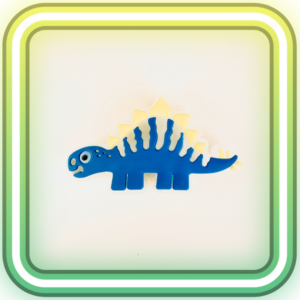 Blue Dinosaur Glowing Charm