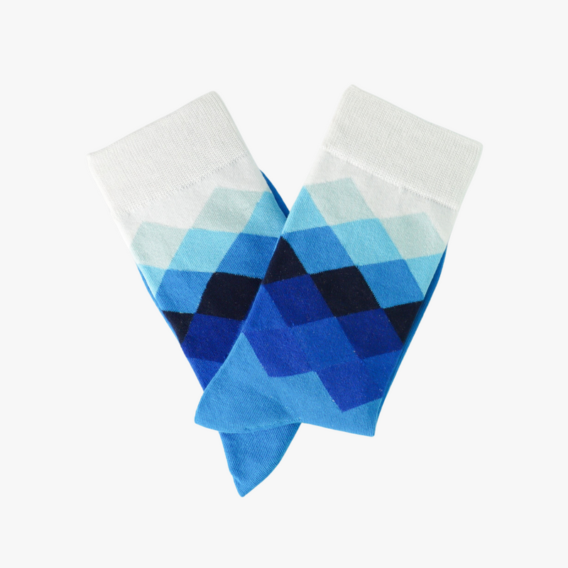 Faded Diamond Socks
