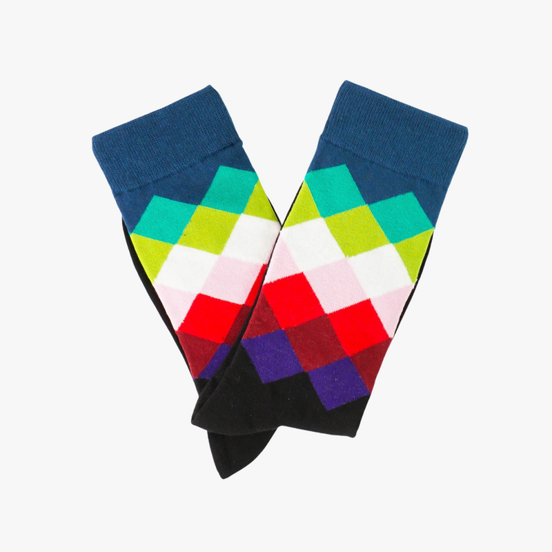 Faded Diamond Socks