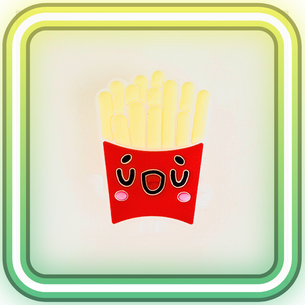 French Fries Glowing Charm