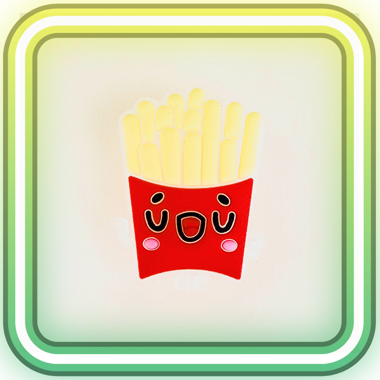 French Fries Glowing Charm