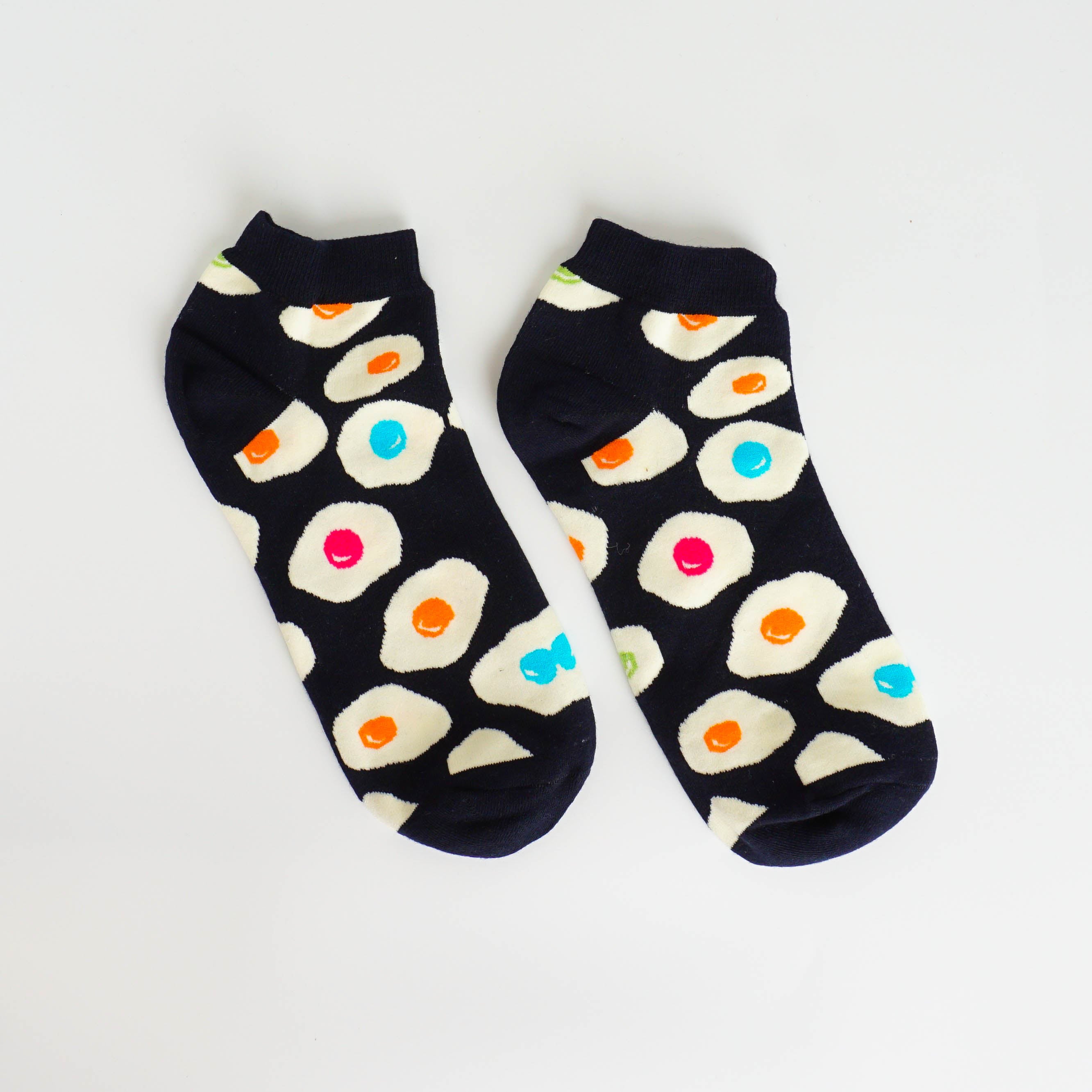 Fries Eggs Ankle Socks
