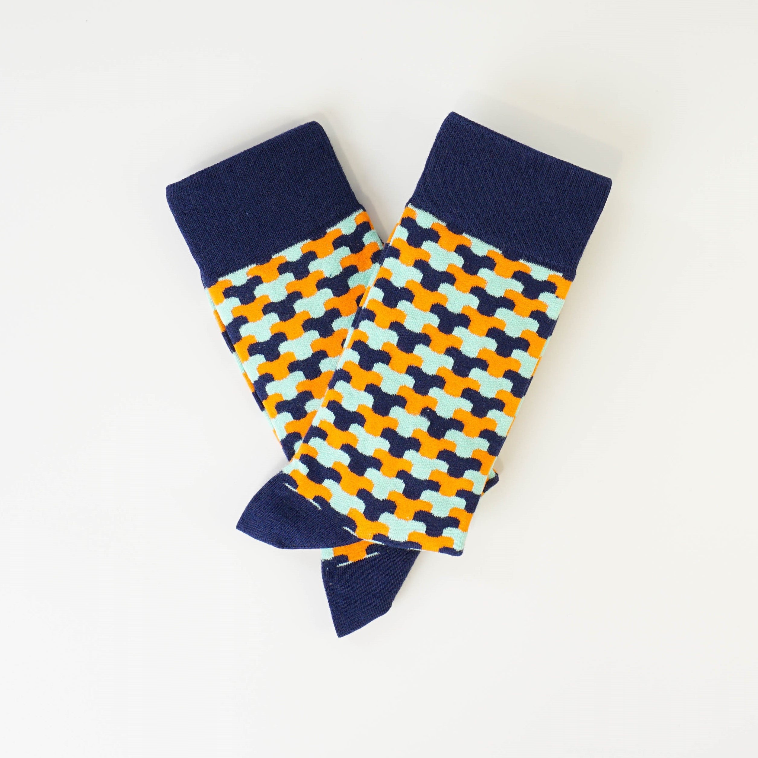 Net Pattern Socks