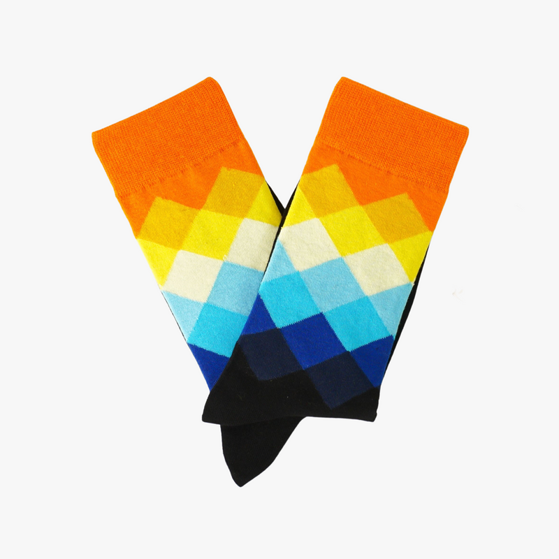 Faded Diamond Socks