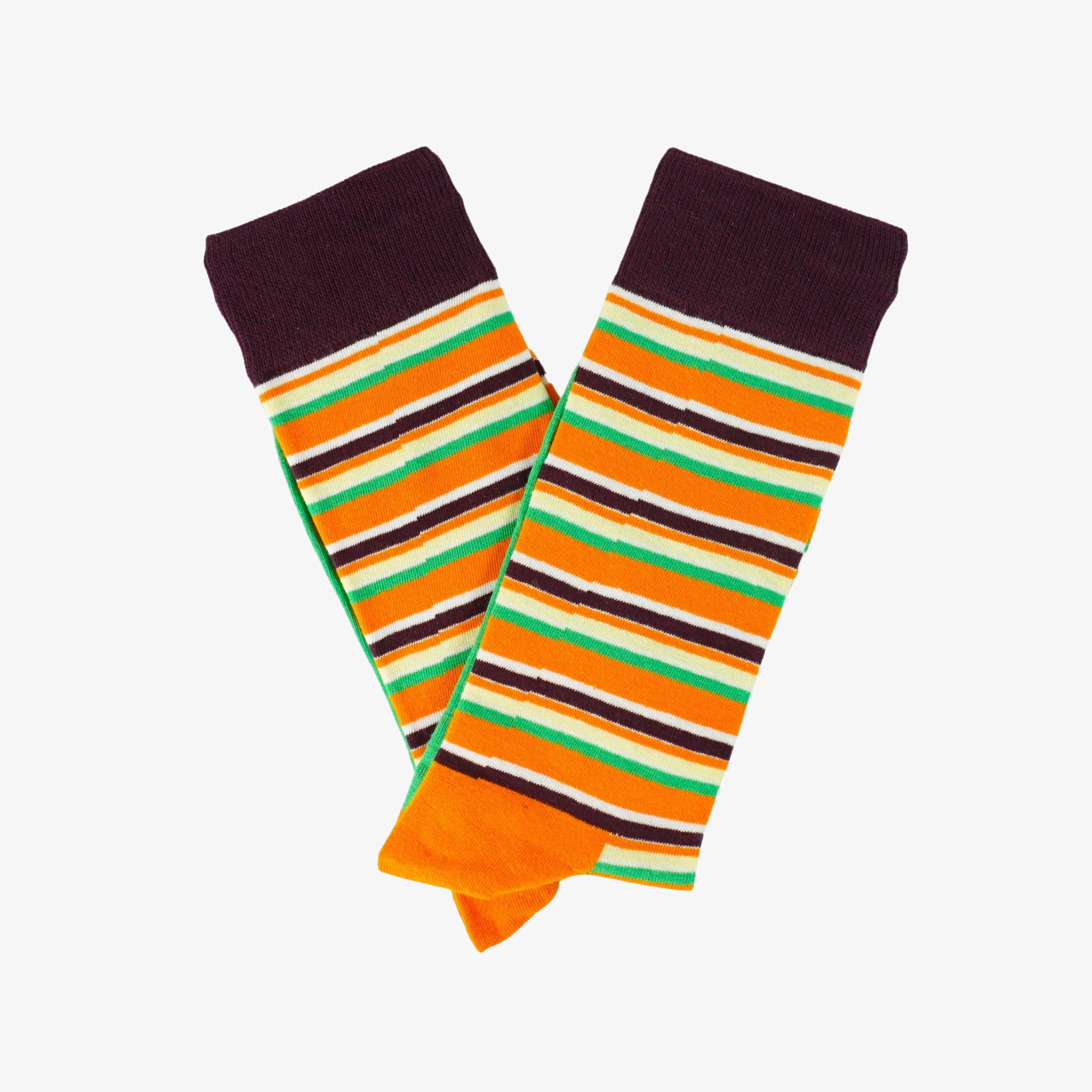 Orange Stripe Socks