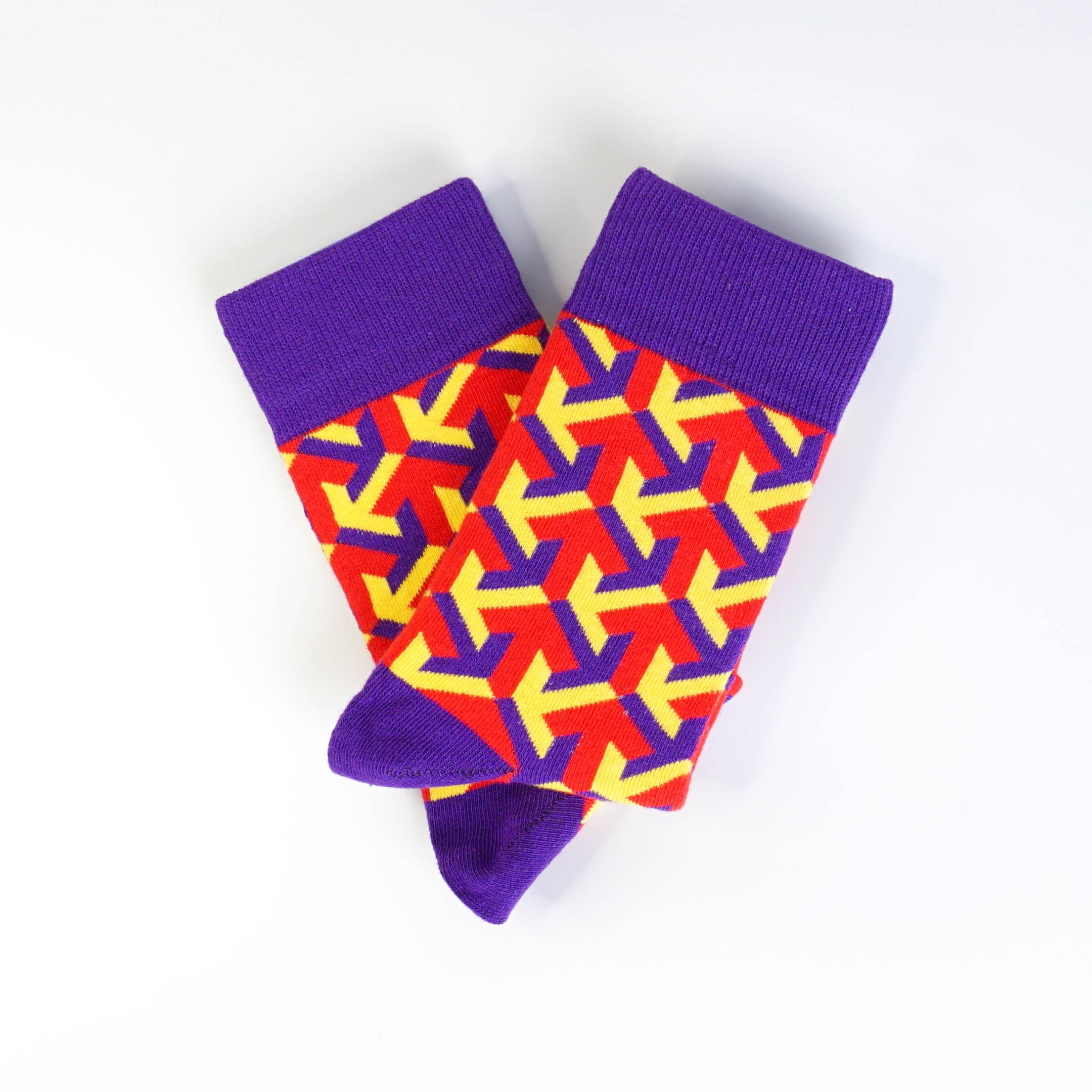 Purple Pattern Socks