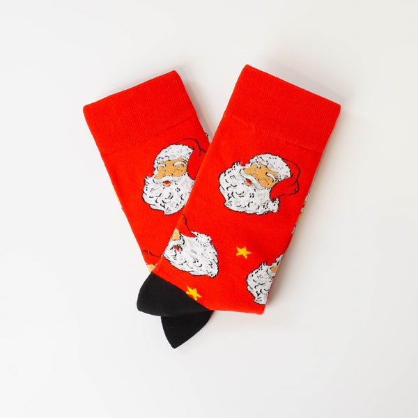 Santa Smiley Socks