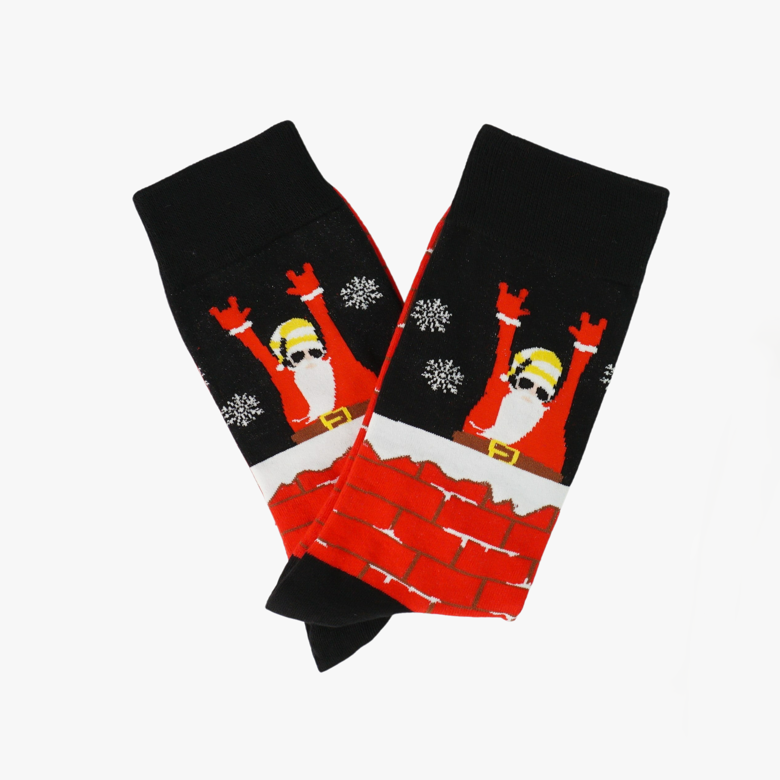 The Coolest Santa Print Socks